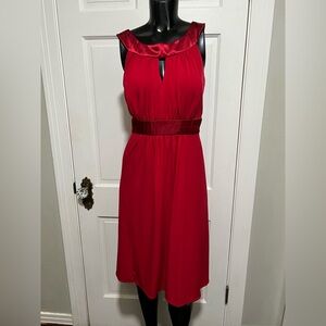 Womens Red Bridesmaid Formal Prom Pageant Homecoming Dress Size 12